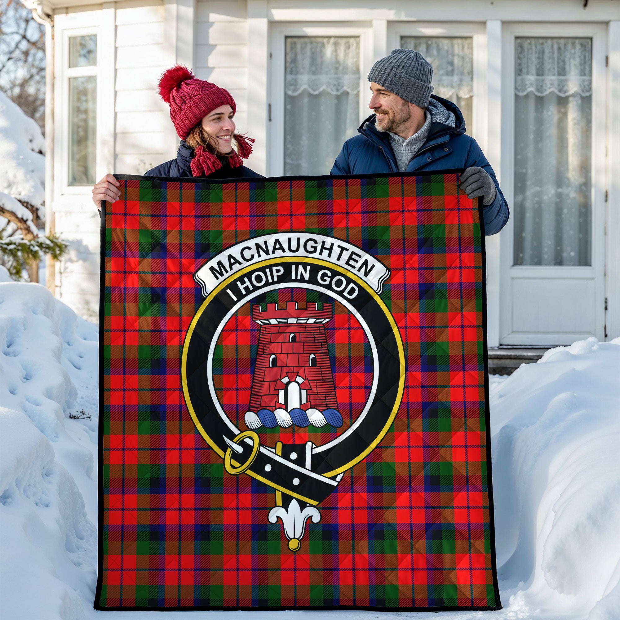 MacNaughten Tartan Crest Quilt