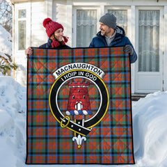 MacNaughton Ancient Tartan Crest Quilt