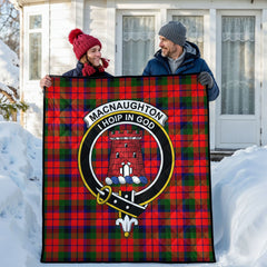 MacNaughton Modern Tartan Crest Quilt