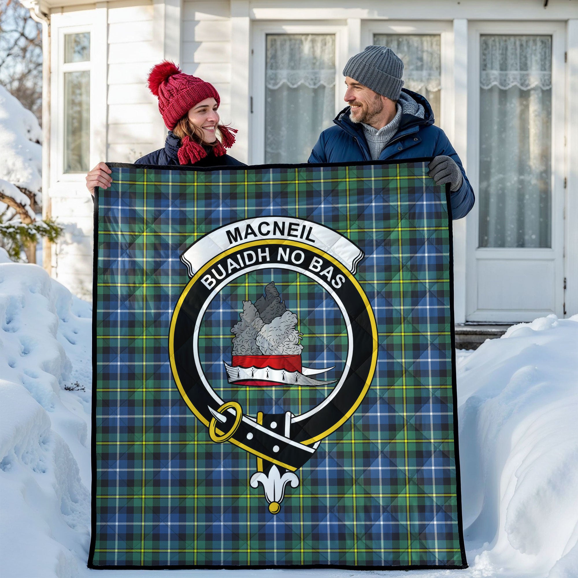 MacNeil of Barra Ancient Tartan Crest Quilt