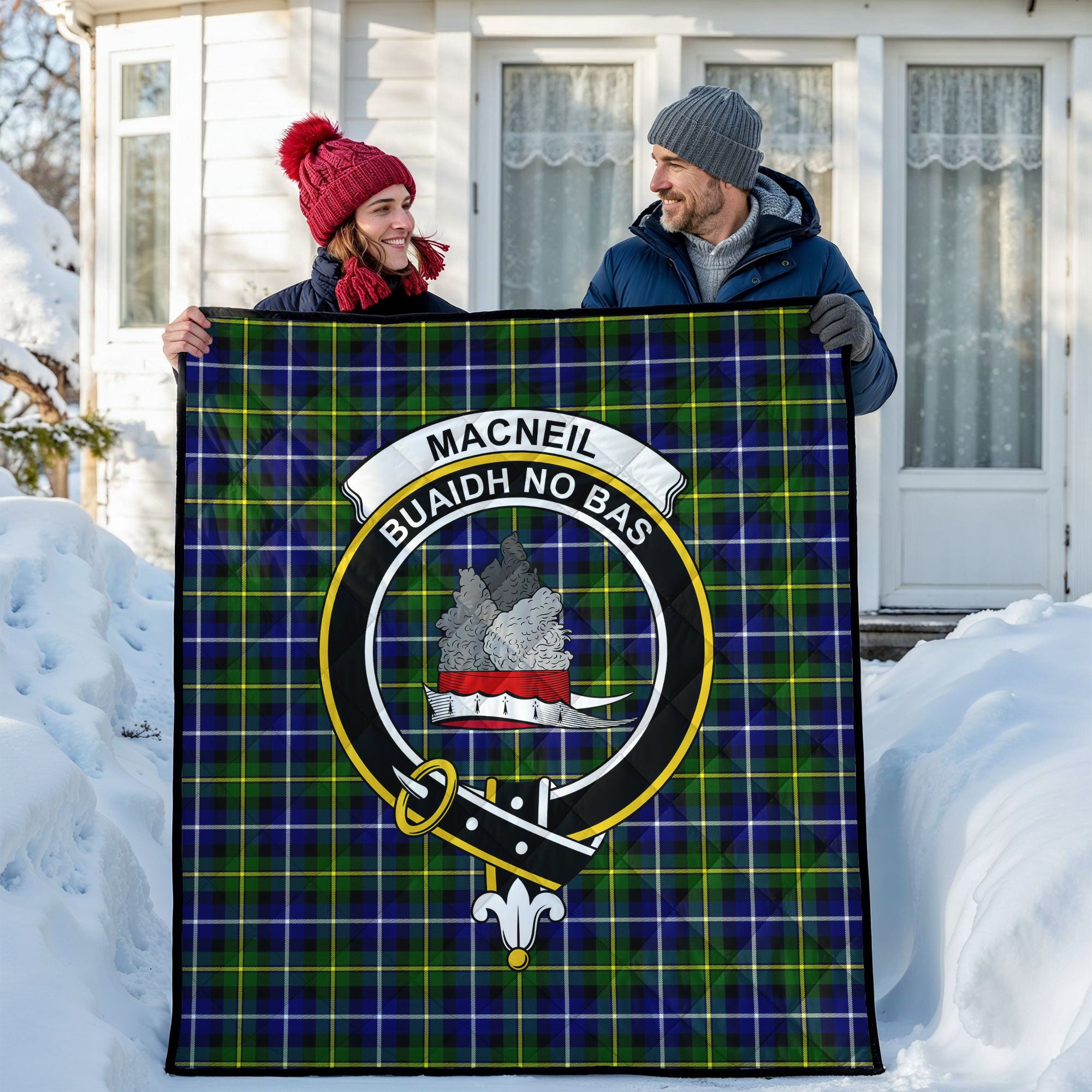 MacNeil of Barra Modern Tartan Crest Quilt
