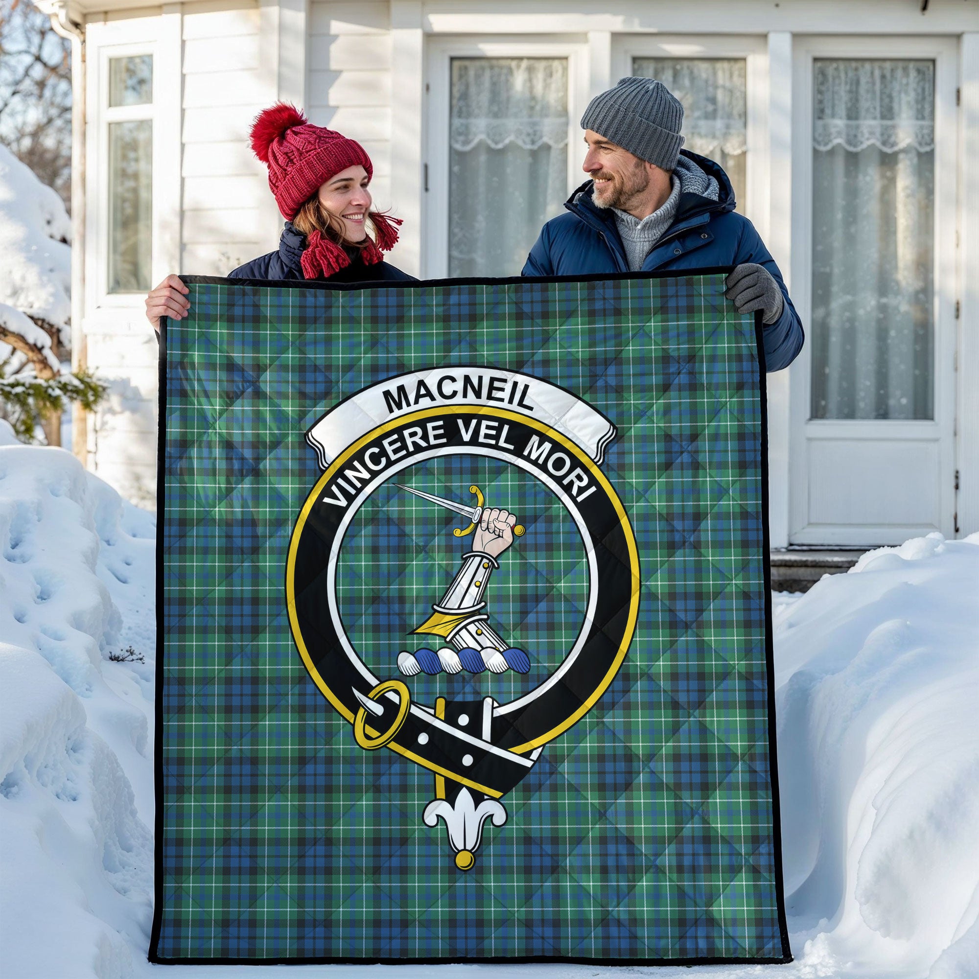 MacNeil of Colonsay Ancient Tartan Crest Quilt