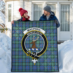 MacPhail Hunting Ancient Tartan Crest Quilt