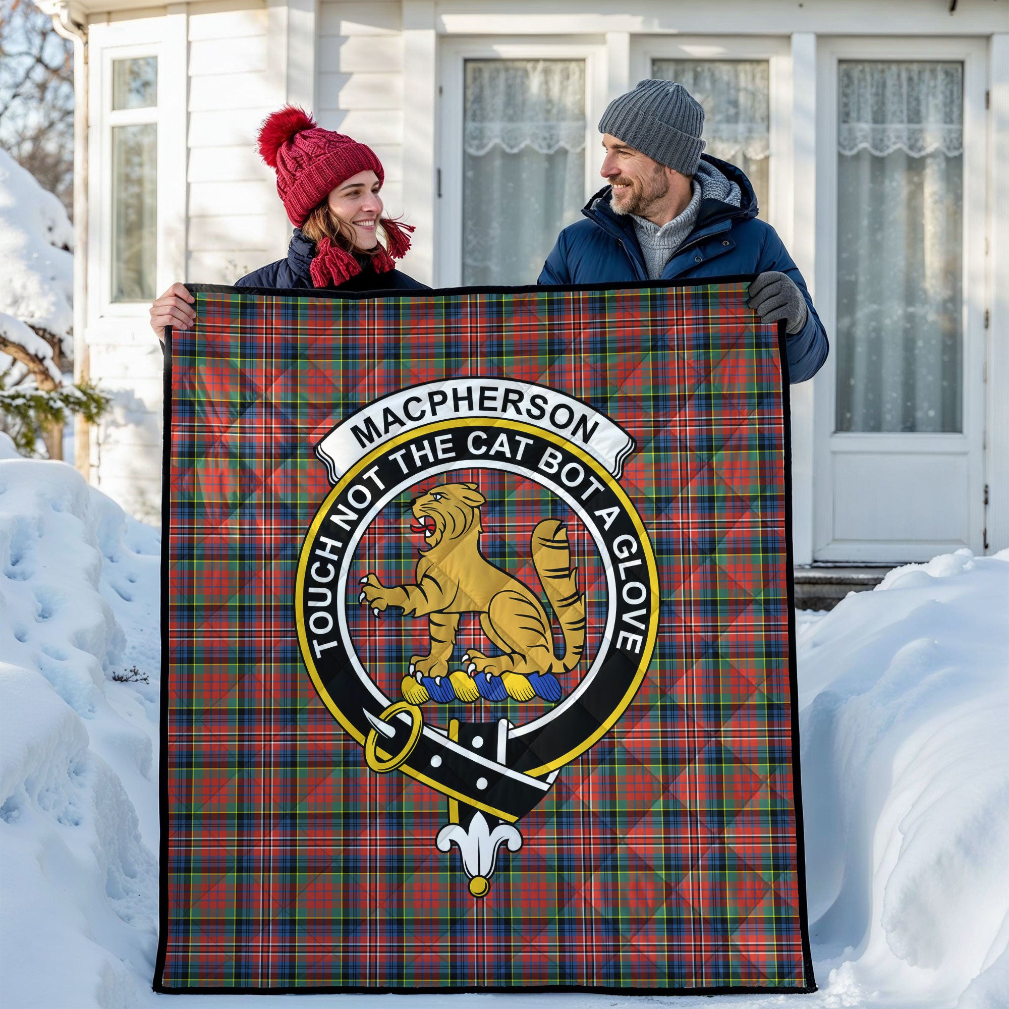MacPherson Ancient Tartan Crest Quilt