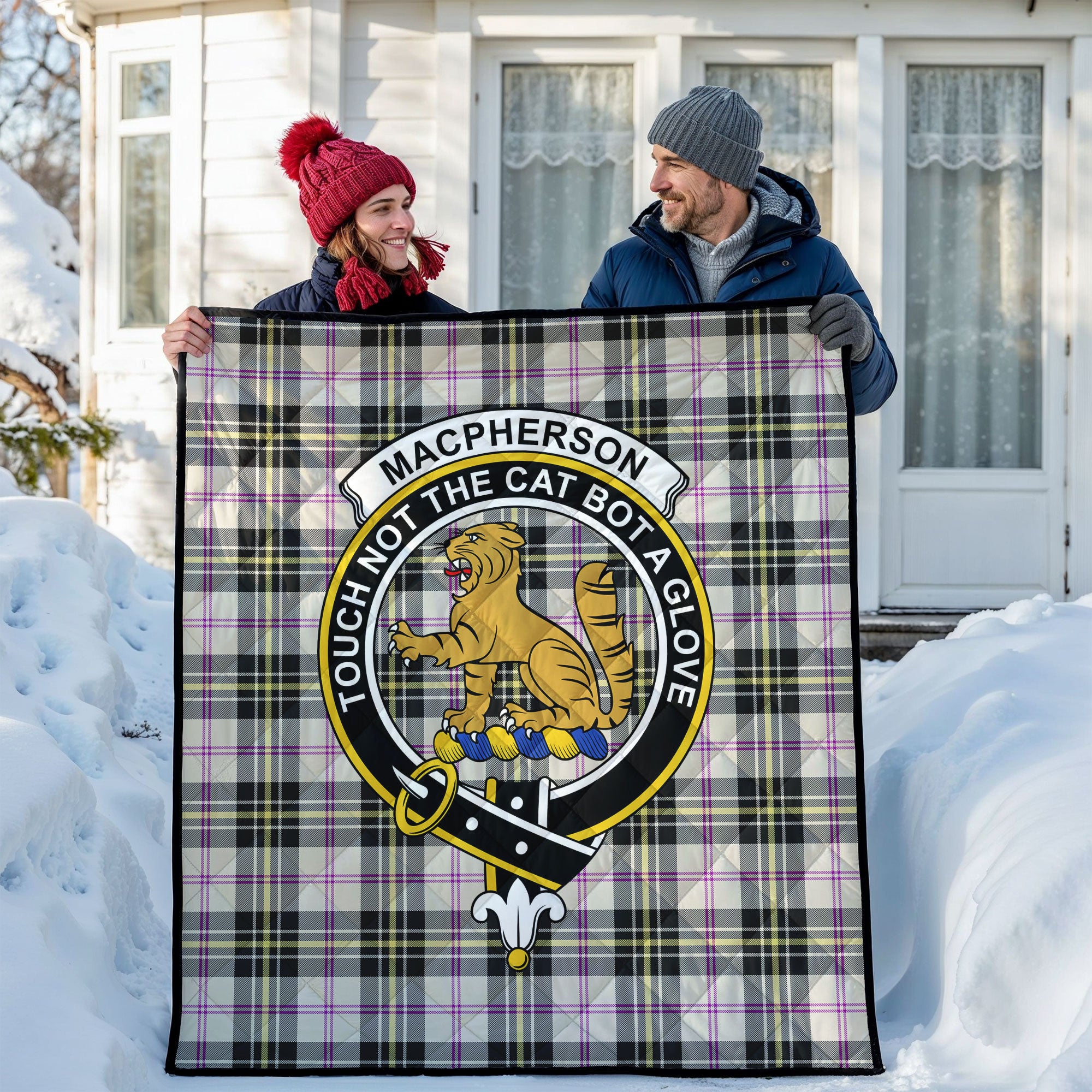 MacPherson Dress Ancient Tartan Crest Quilt
