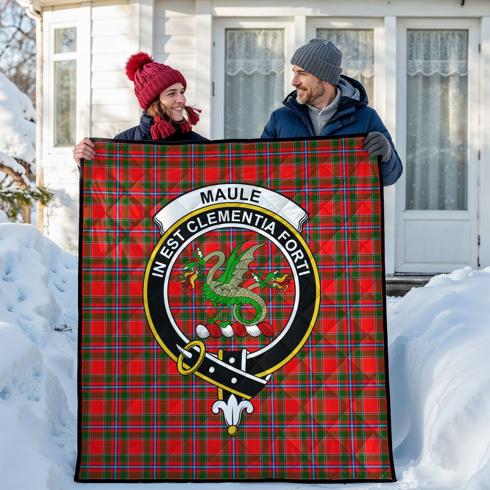 Maule Tartan Crest Quilt