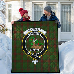Maxwell Hunting Tartan Crest Quilt