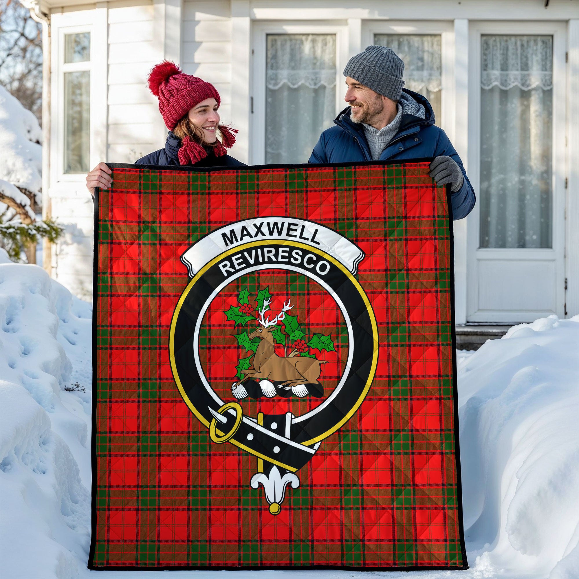 Maxwell Modern Tartan Crest Quilt