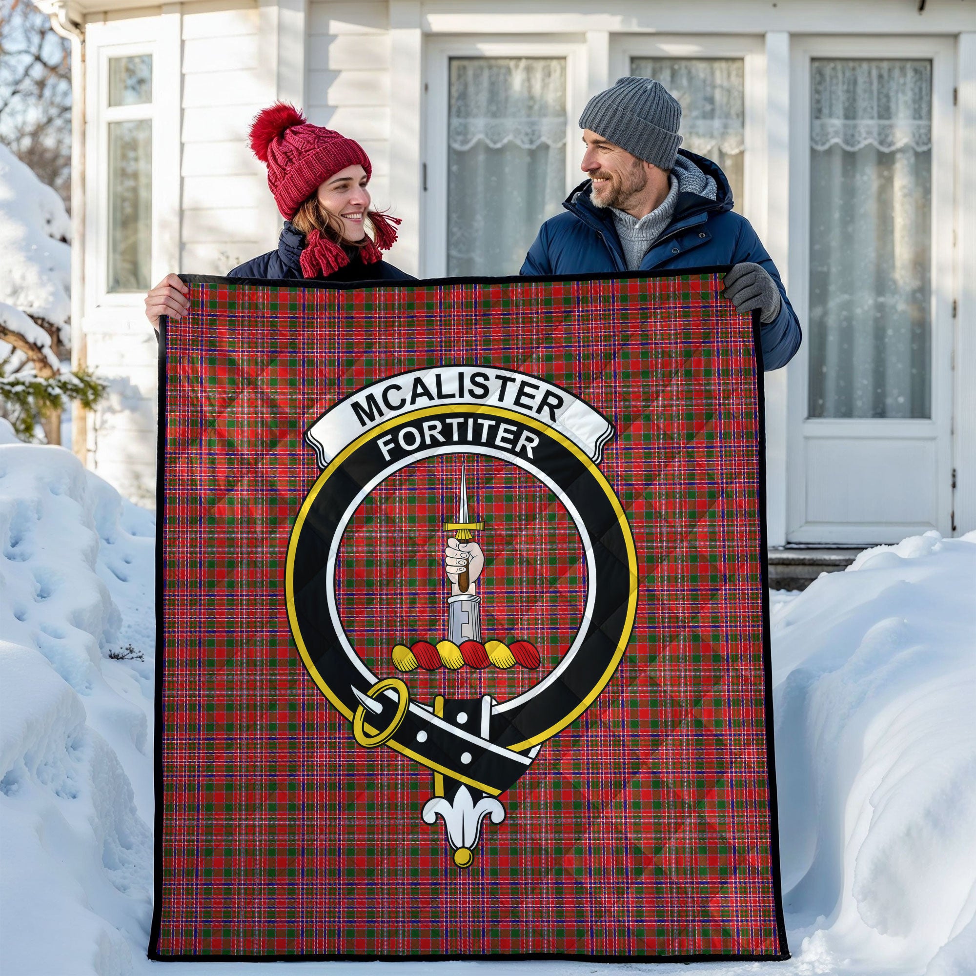 McAlister Modern Tartan Crest Quilt