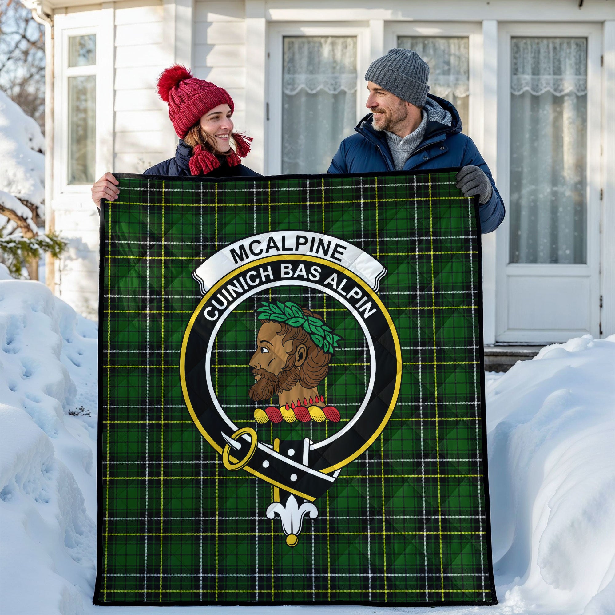 McAlpine Modern Tartan Crest Quilt