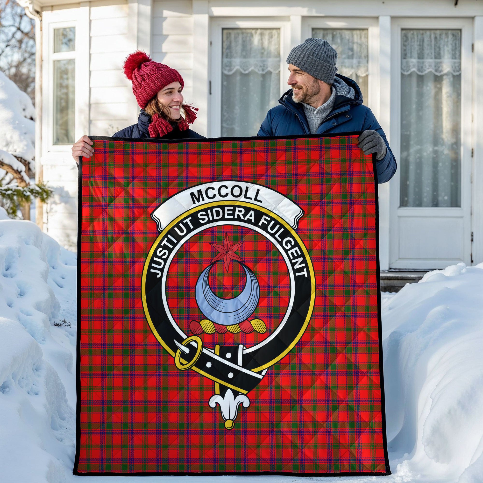 McColl Tartan Crest Quilt