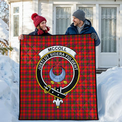 McColl Tartan Crest Quilt