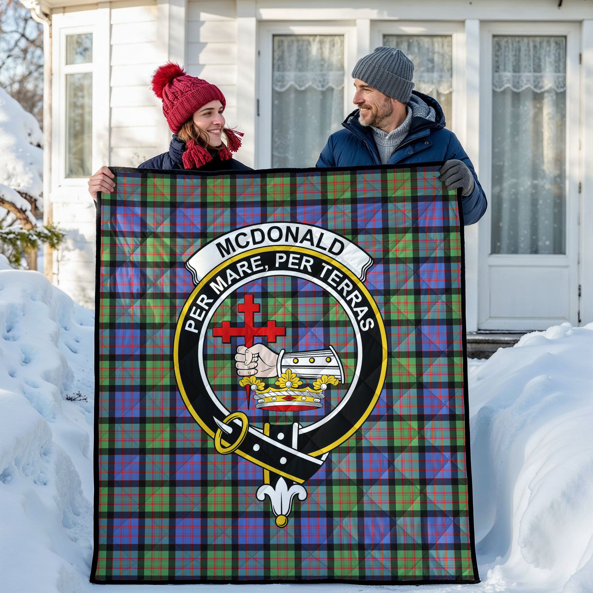 McDonald Ancient Tartan Crest Quilt