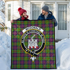 McDonald (Clan Ranald) Tartan Crest Quilt