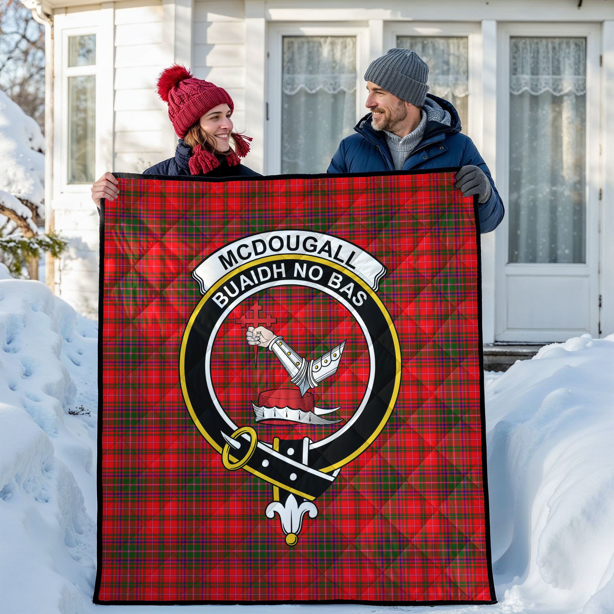 McDougall Modern Tartan Crest Quilt