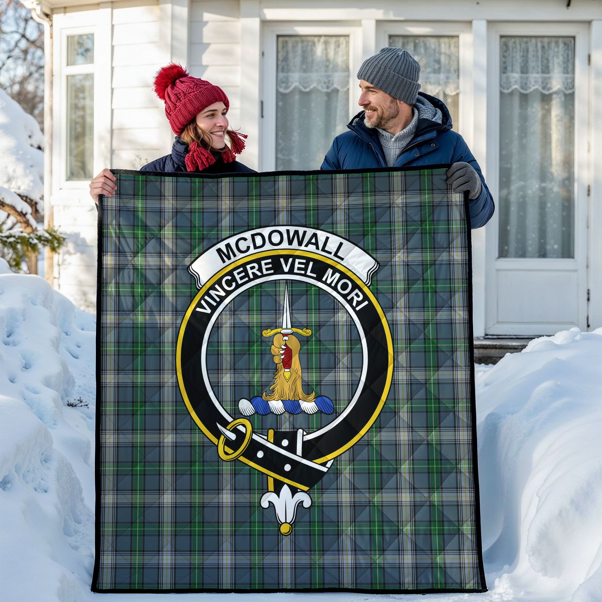 McDowall Tartan Crest Quilt