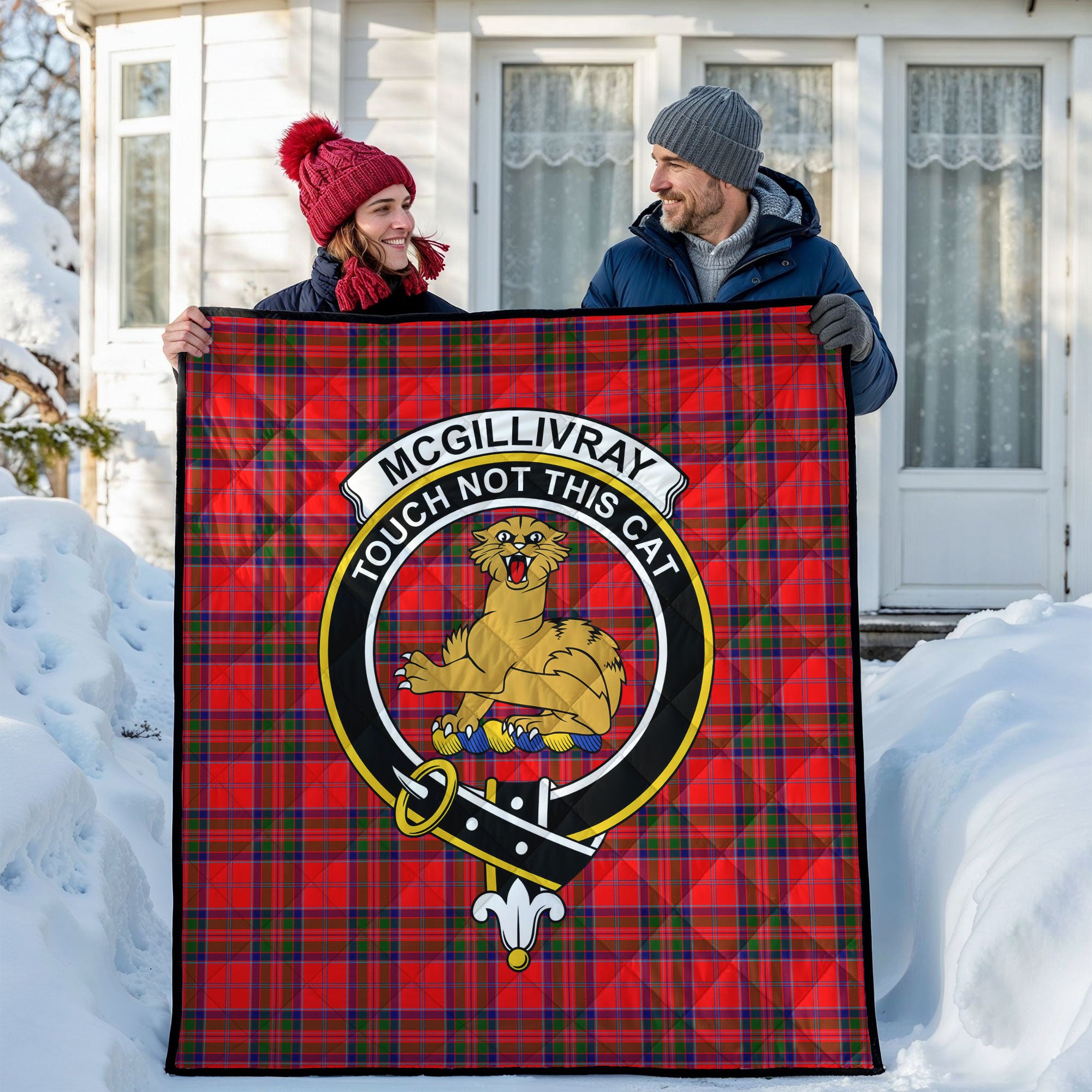 McGillivray Modern Tartan Crest Quilt