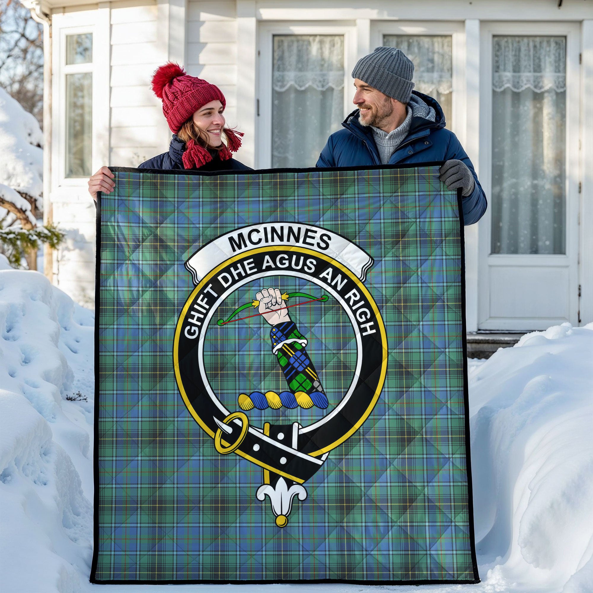 McInnes Ancient Tartan Crest Quilt