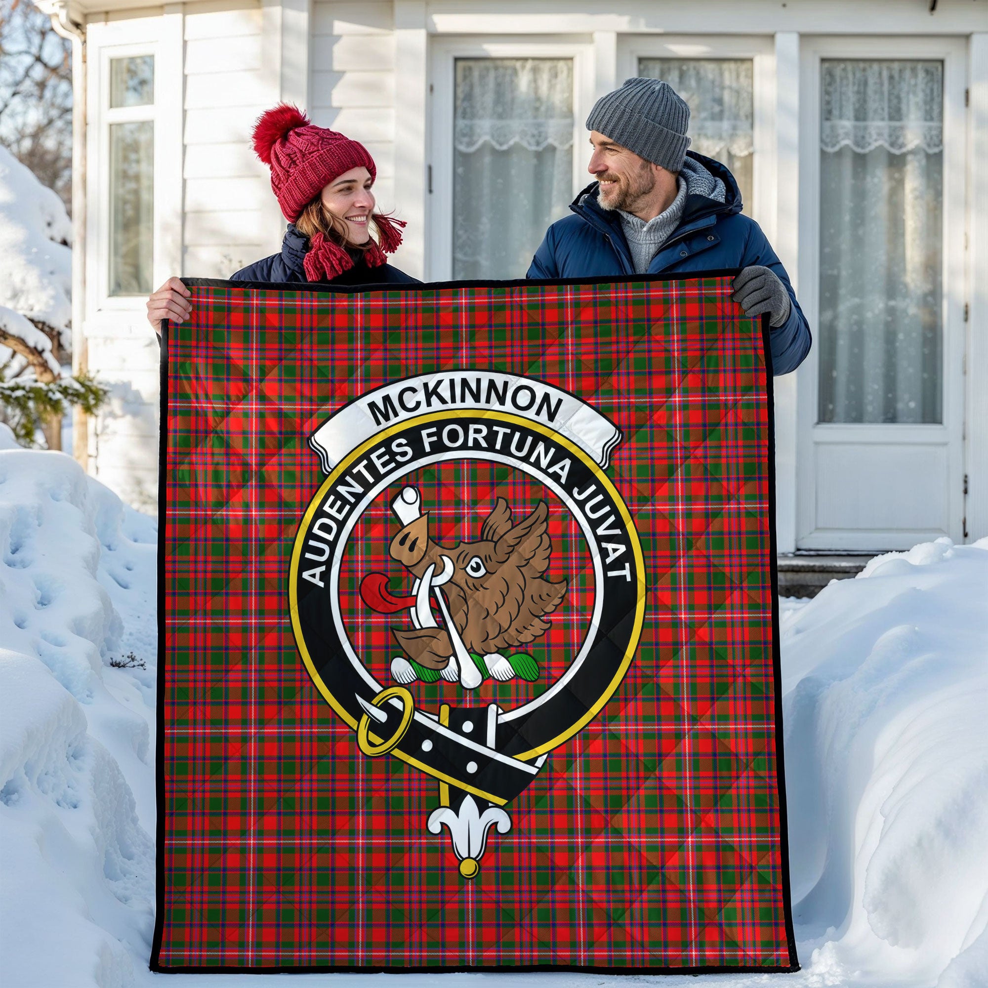 McKinnon Modern Tartan Crest Quilt