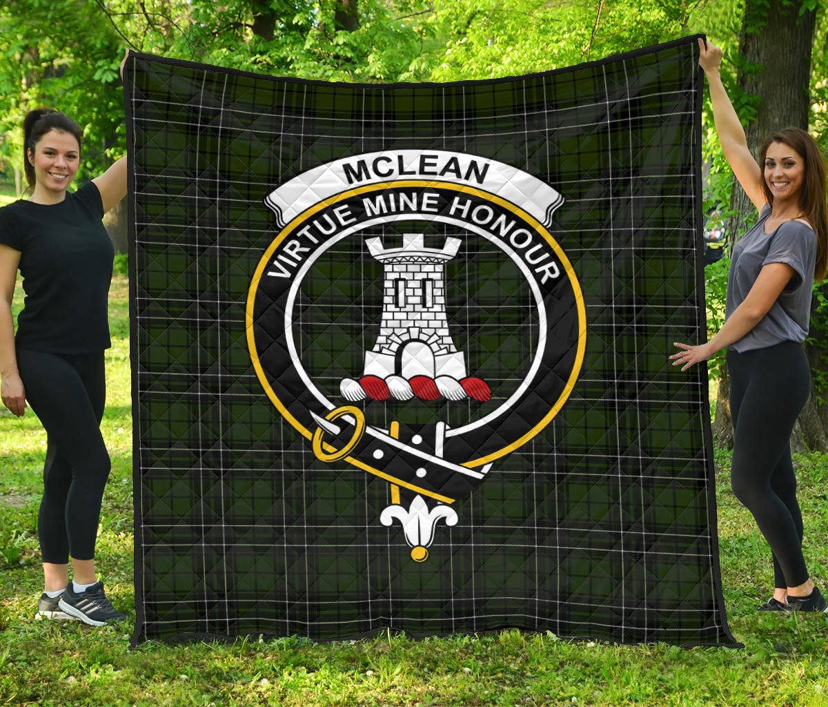 McLean Hunting Tartan Crest Quilt