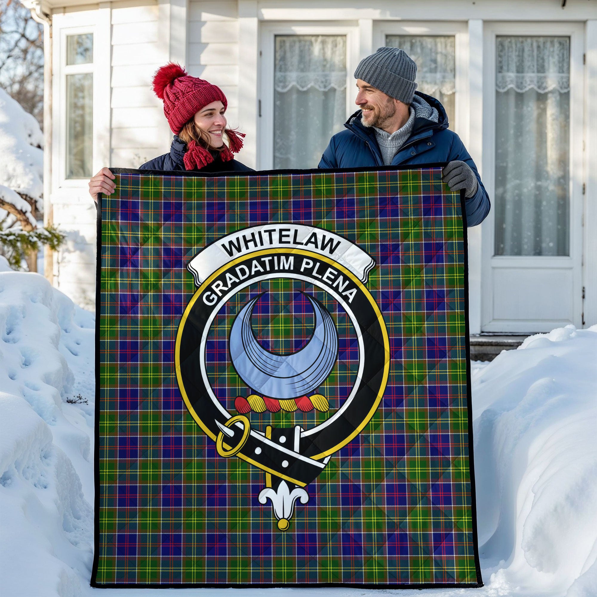 Whitelaw Tartan Crest Quilt
