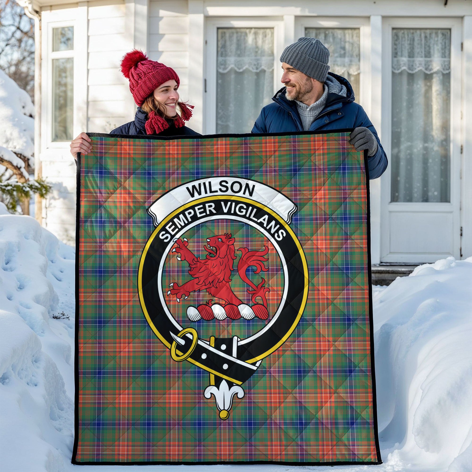 Wilson Ancient Tartan Crest Quilt