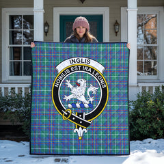 Inglis Ancient Tartan Crest Quilt