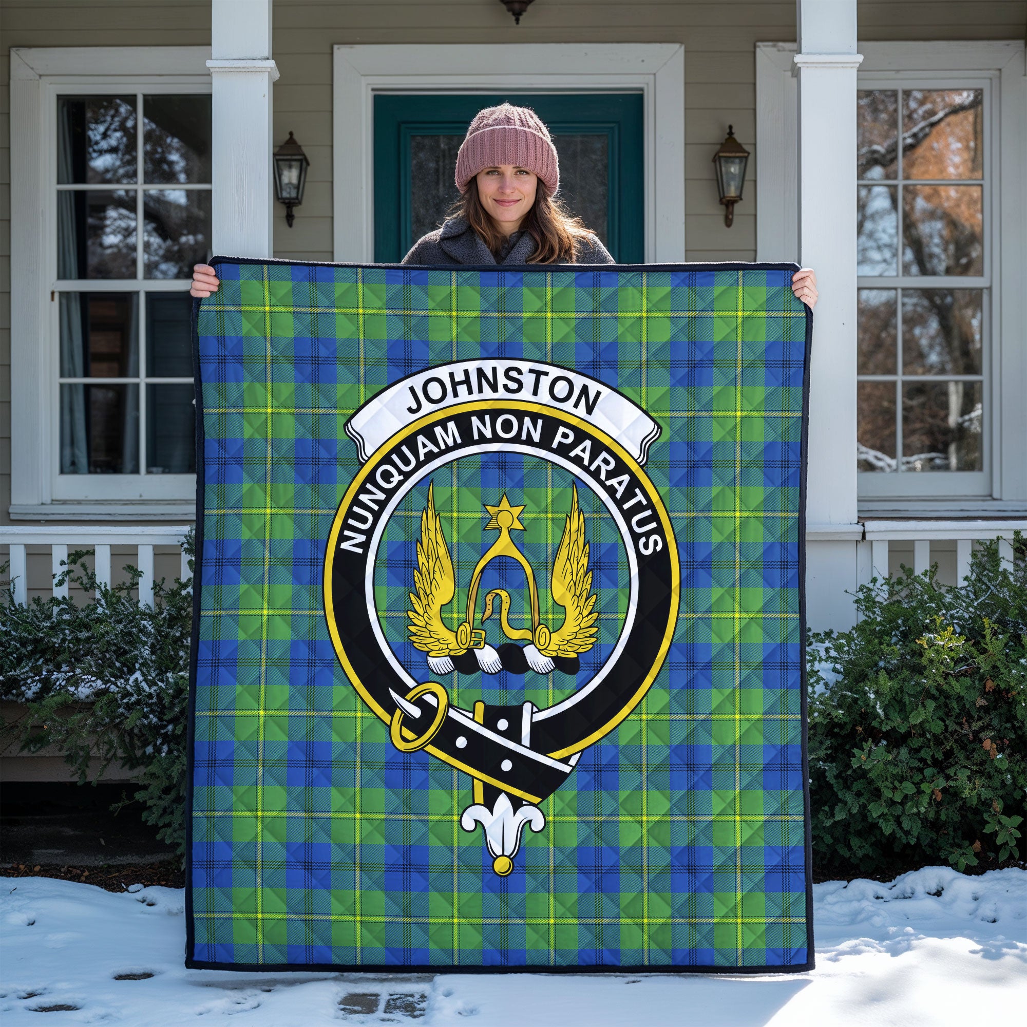 Johnston Ancient Tartan Crest Quilt