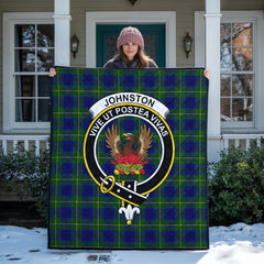 Johnston of Caskieben Tartan Crest Quilt