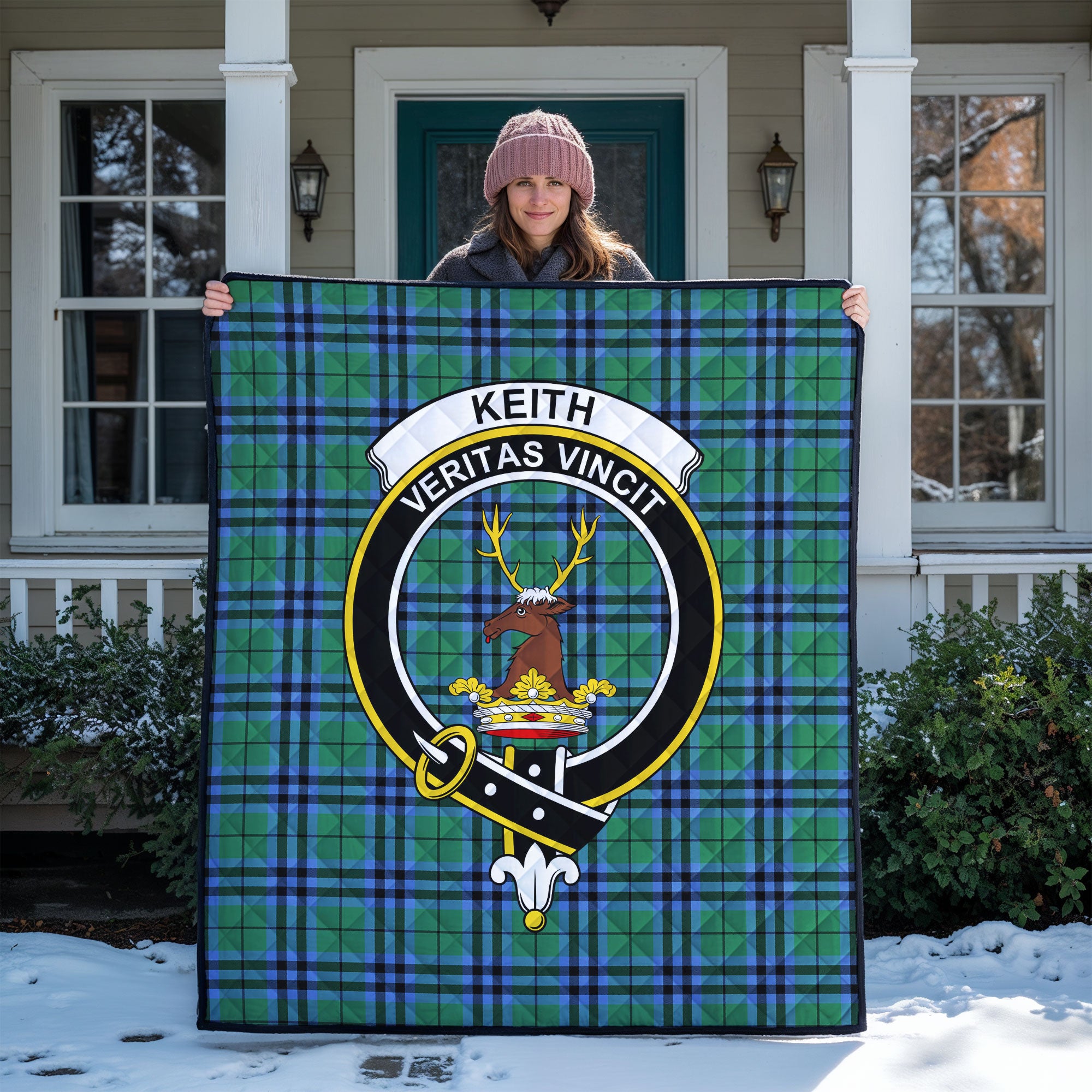 Keith Ancient Tartan Crest Quilt