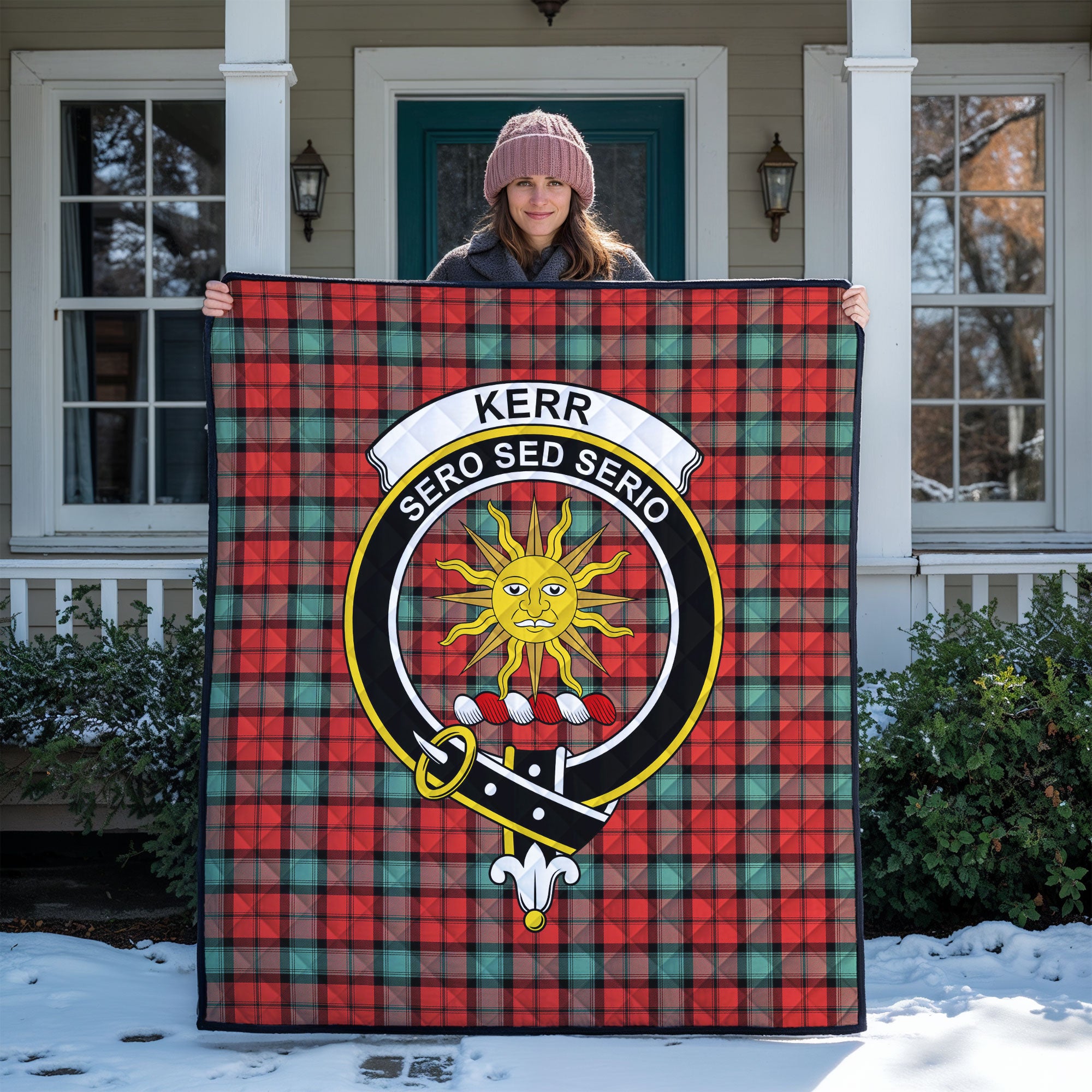 Kerr Ancient Tartan Crest Quilt