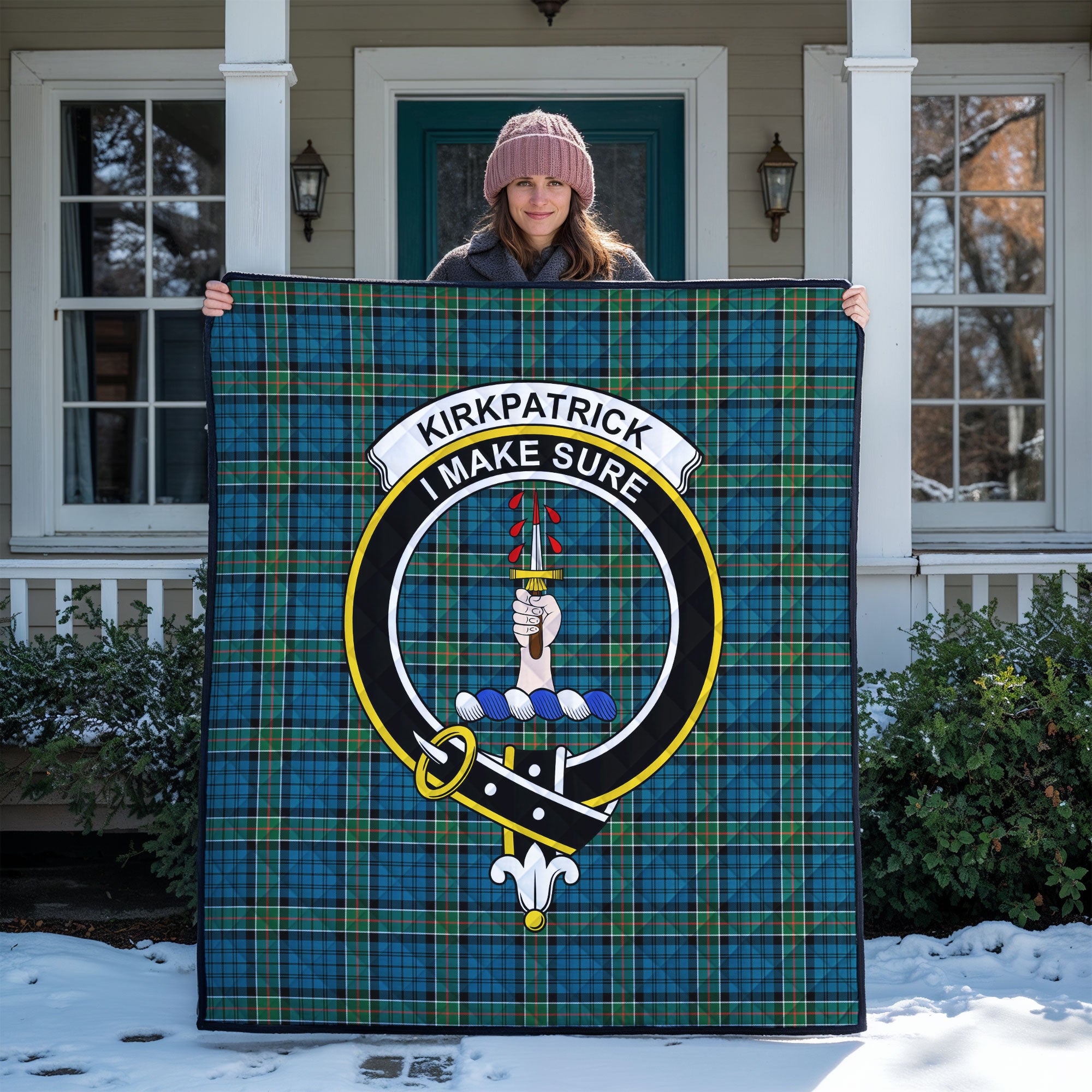 Kirkpatrick Ancient Tartan Crest Quilt