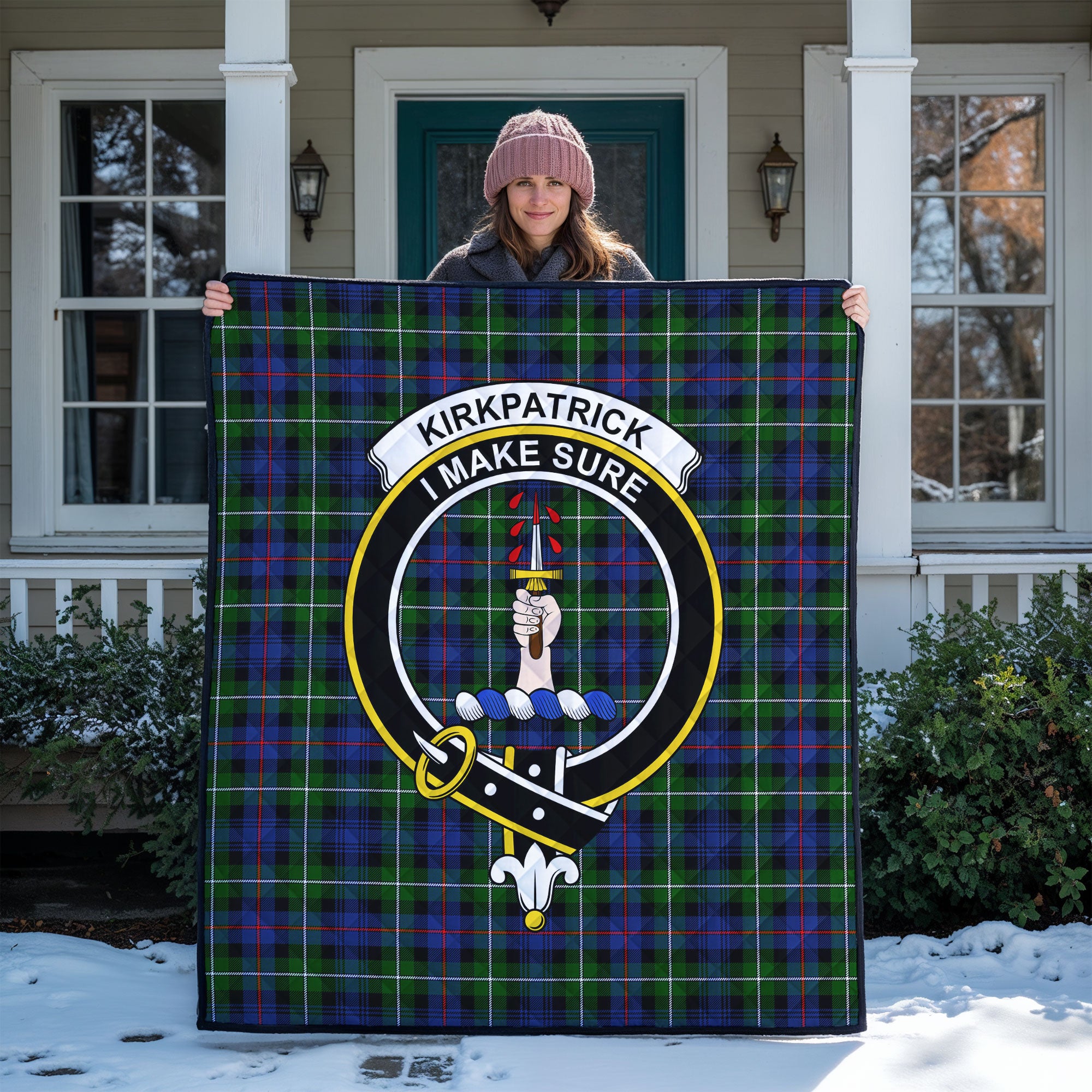 Kirkpatrick Tartan Crest Quilt