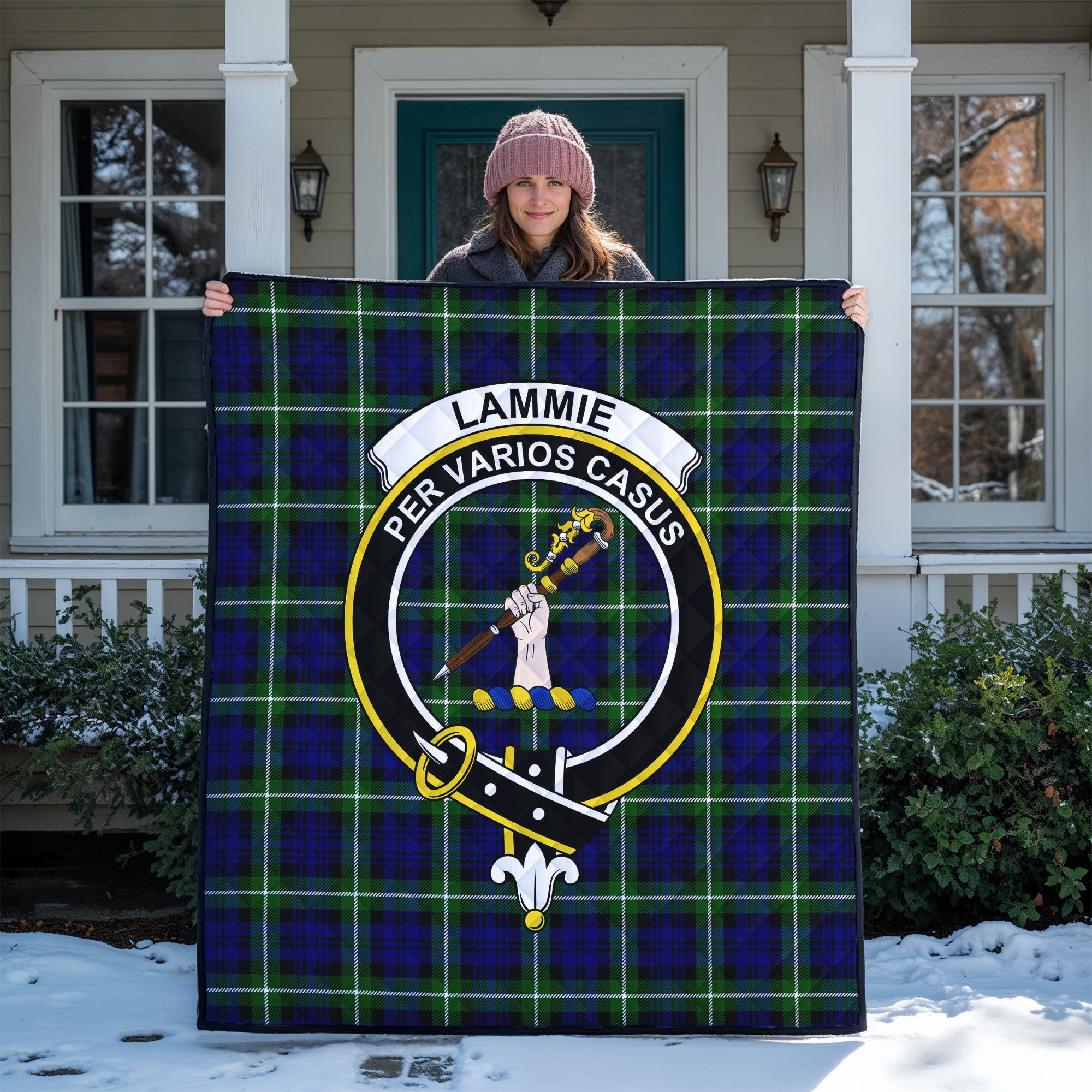 Lammie Tartan Crest Quilt
