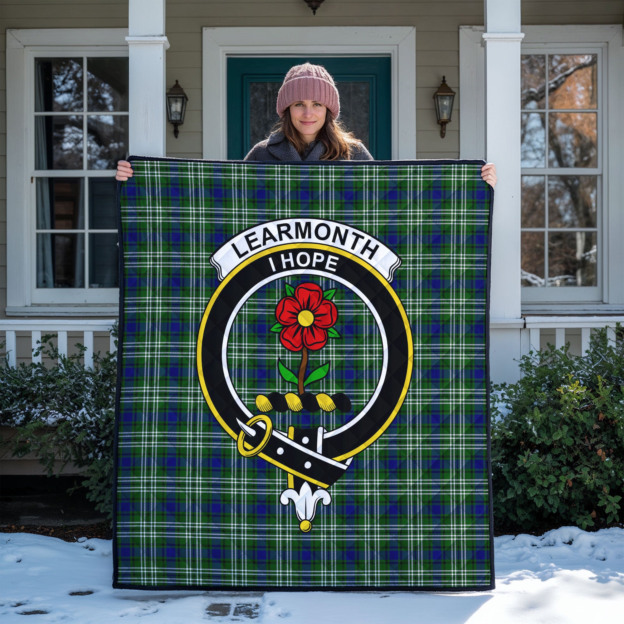 Learmonth Tartan Crest Quilt