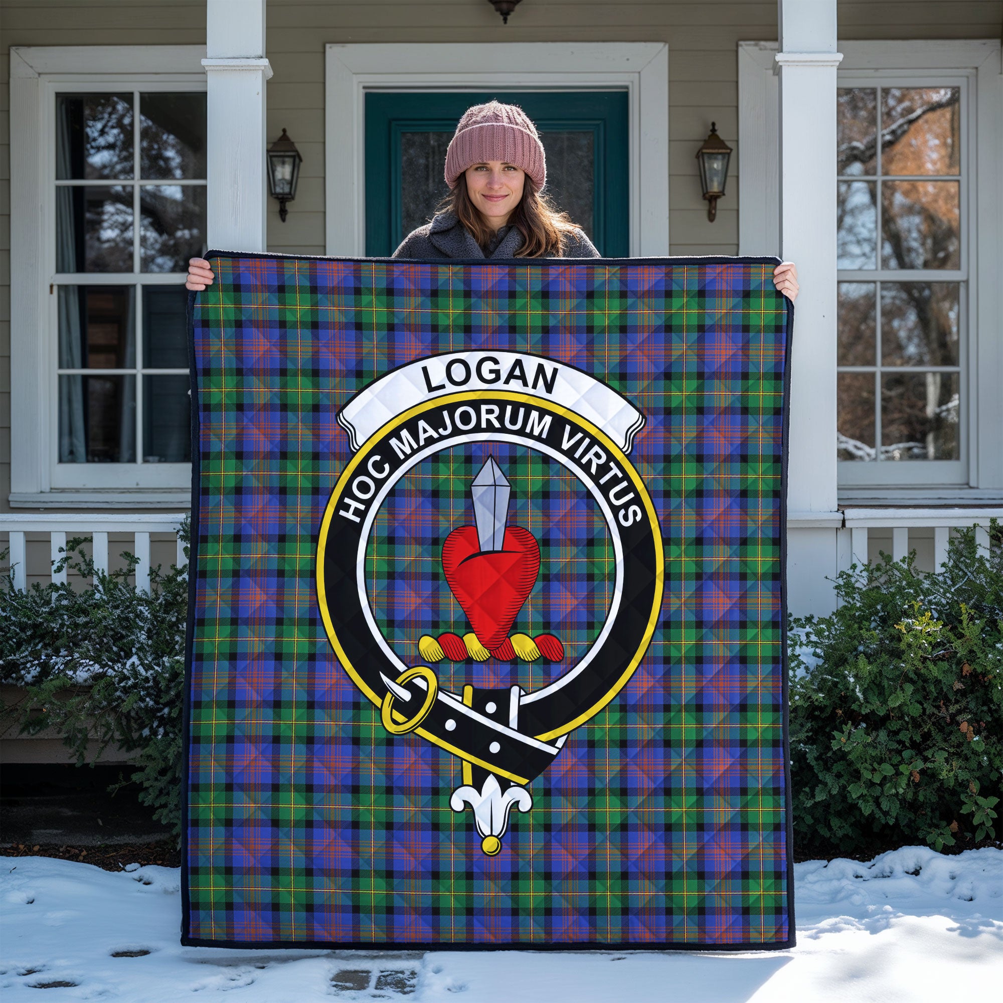 Logan Ancient Tartan Crest Quilt
