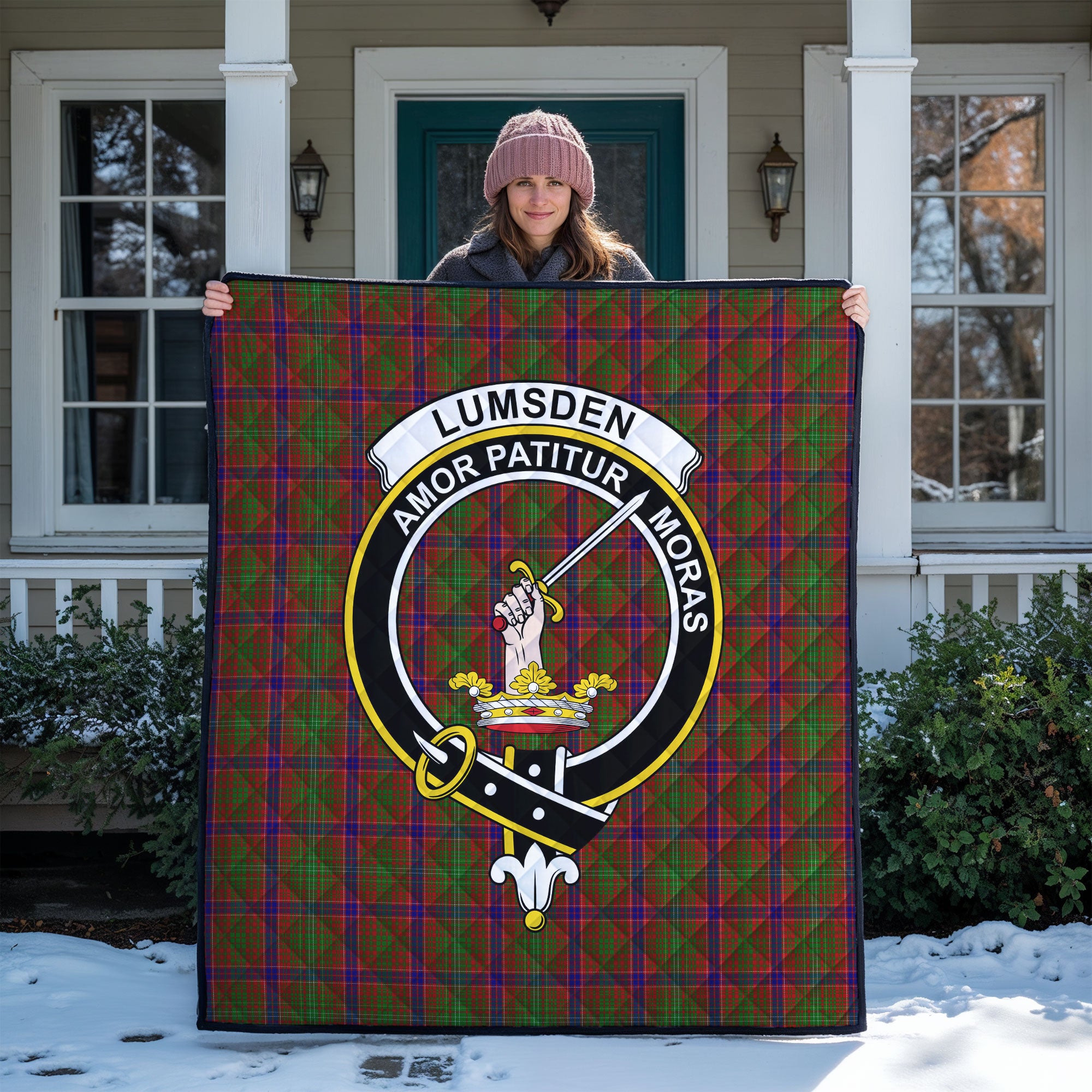 Lumsden Tartan Crest Quilt