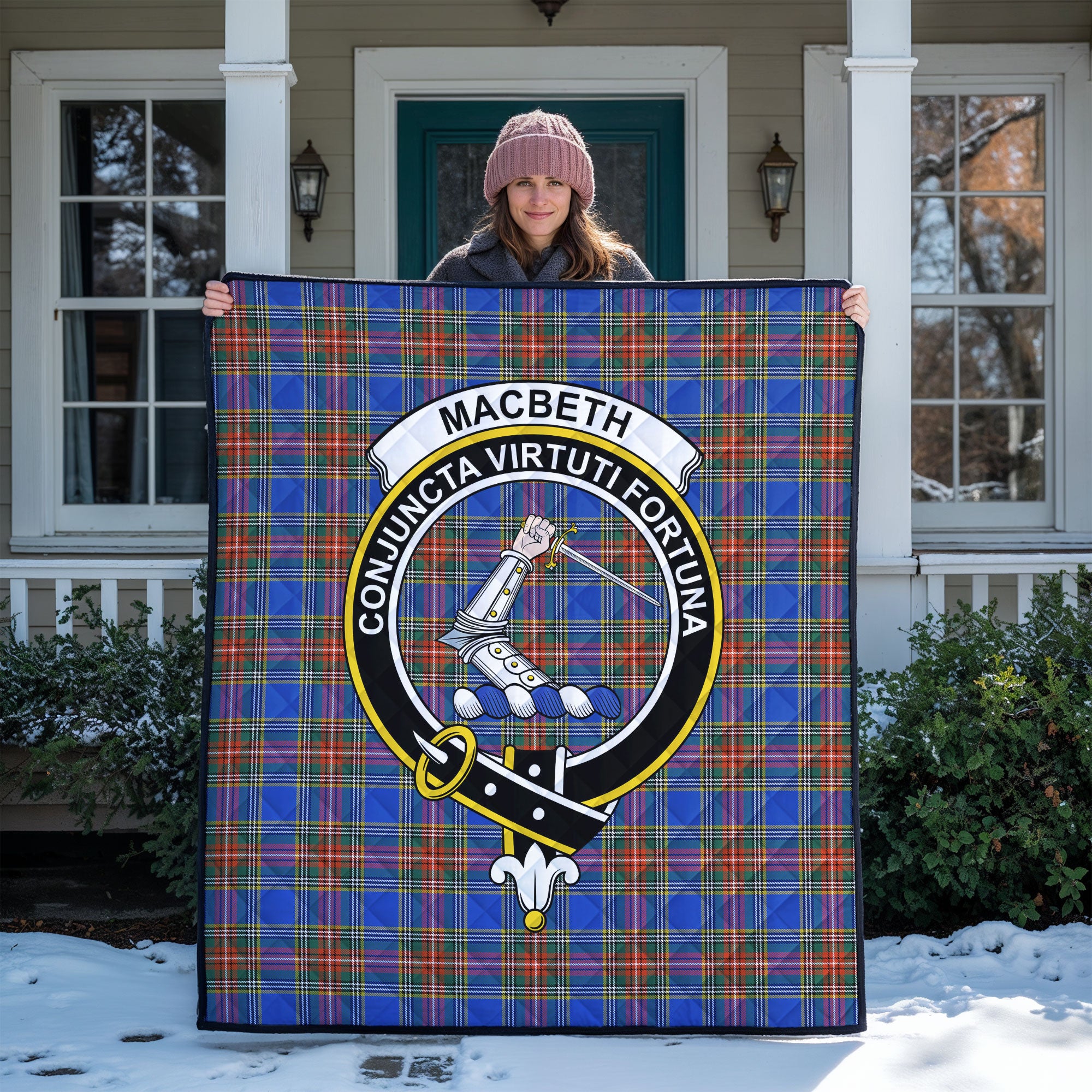 MacBeth Ancient Tartan Crest Quilt
