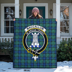 MacCallum Ancient Tartan Crest Quilt
