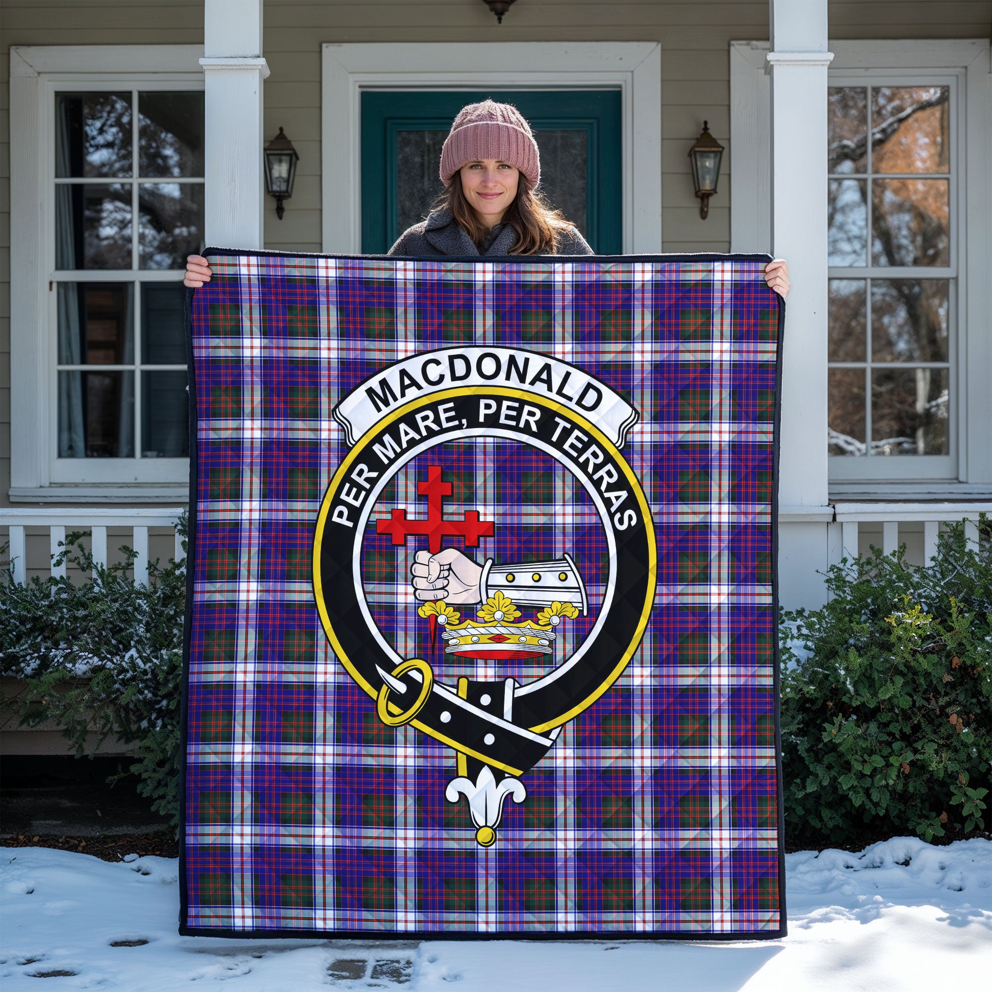 MacDonald Dress Modern Tartan Crest Quilt