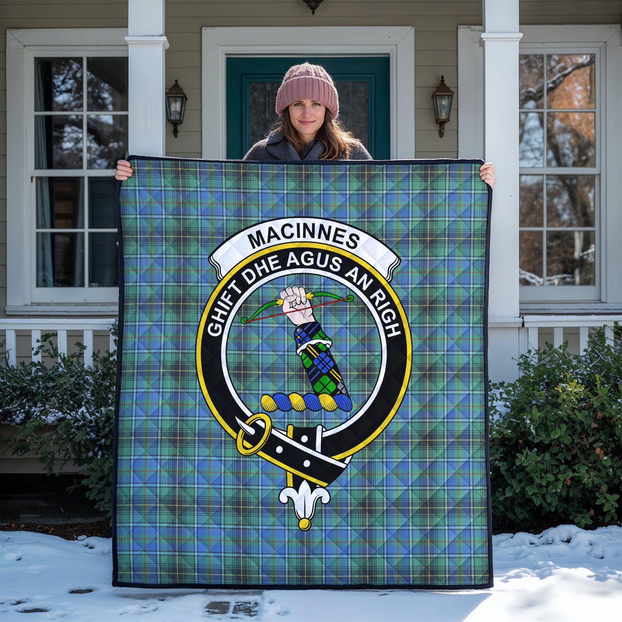 MacInnes Ancient Tartan Crest Quilt