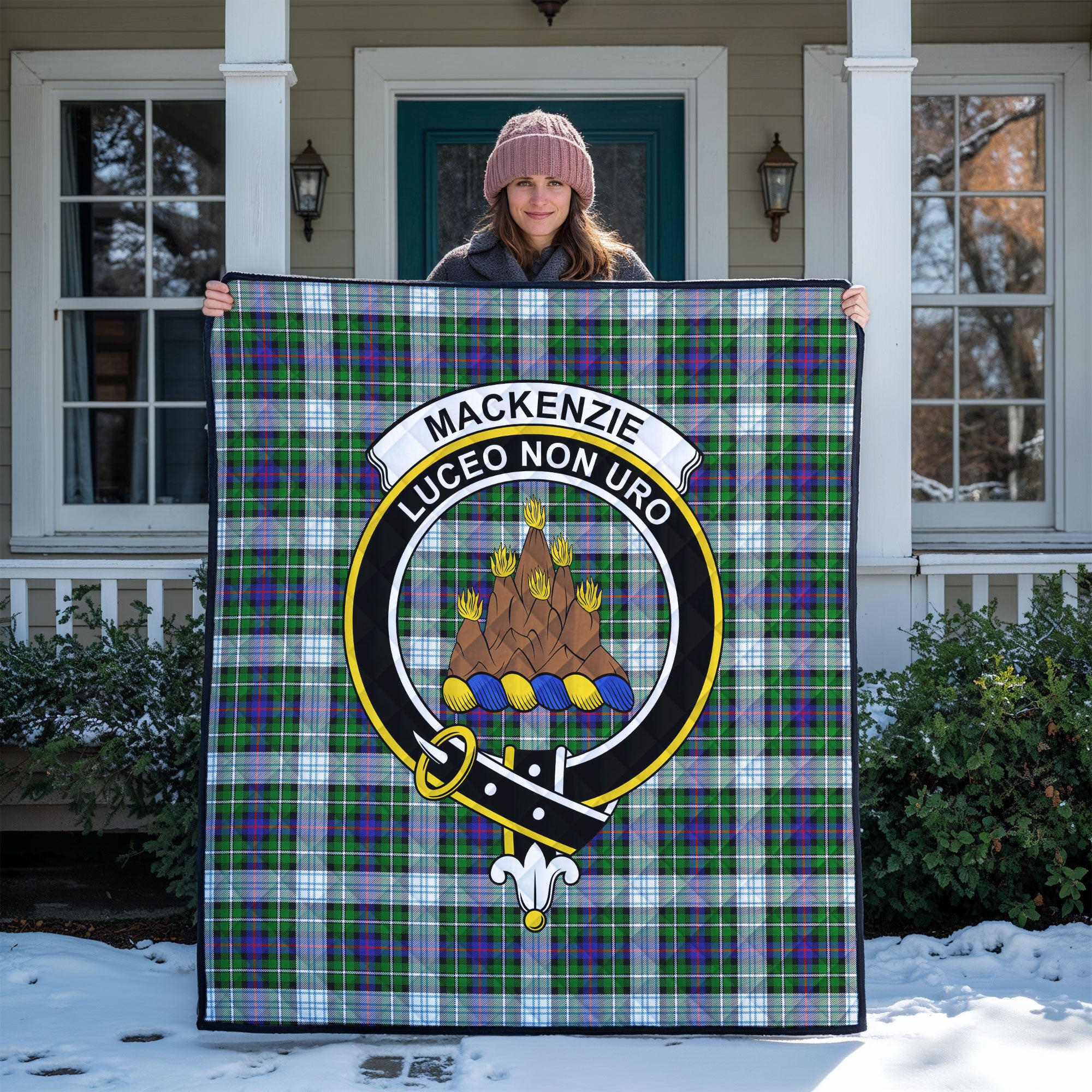 MacKenzie Dress Modern Tartan Crest Quilt