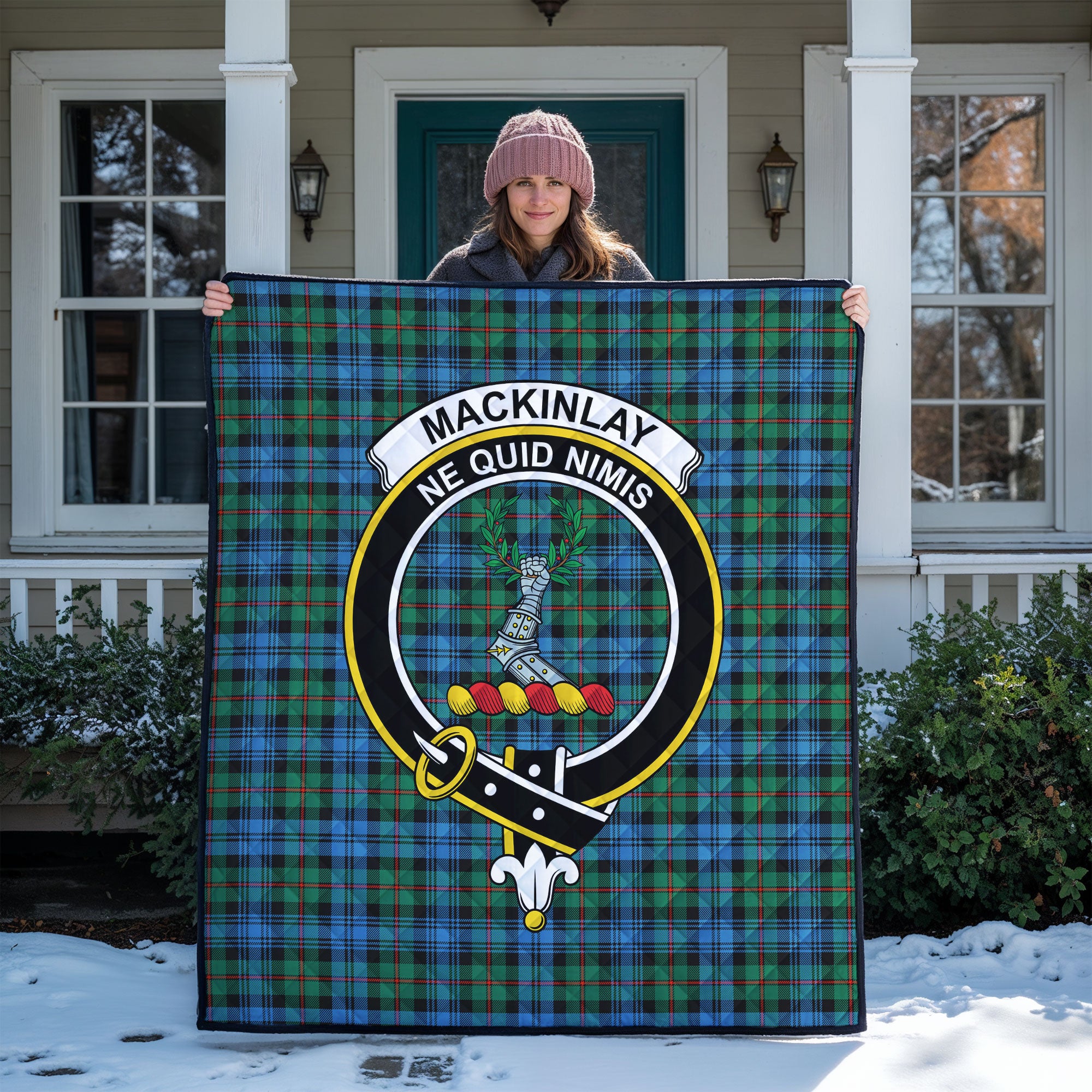MacKinlay Ancient Tartan Crest Quilt