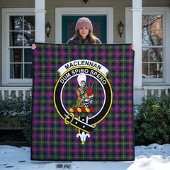 MacLennan Modern Tartan Crest Quilt
