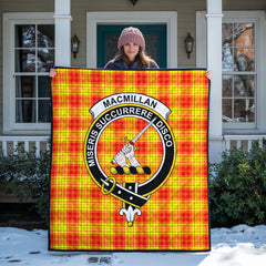 MacMillan Clan Tartan Crest Quilt