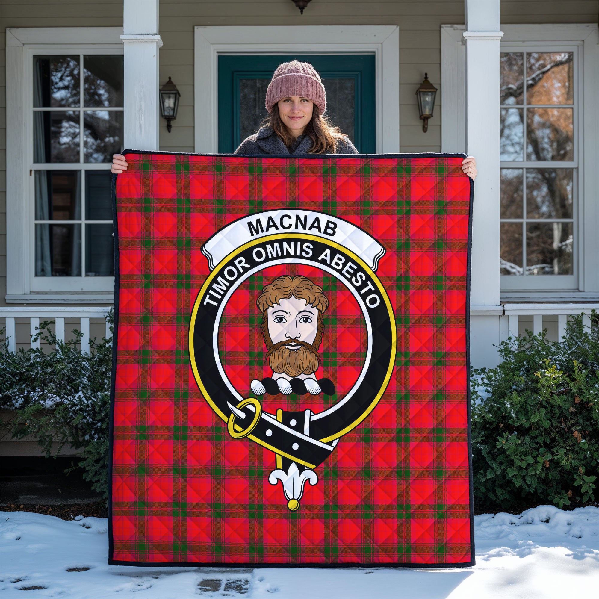 MacNab Modern Tartan Crest Quilt