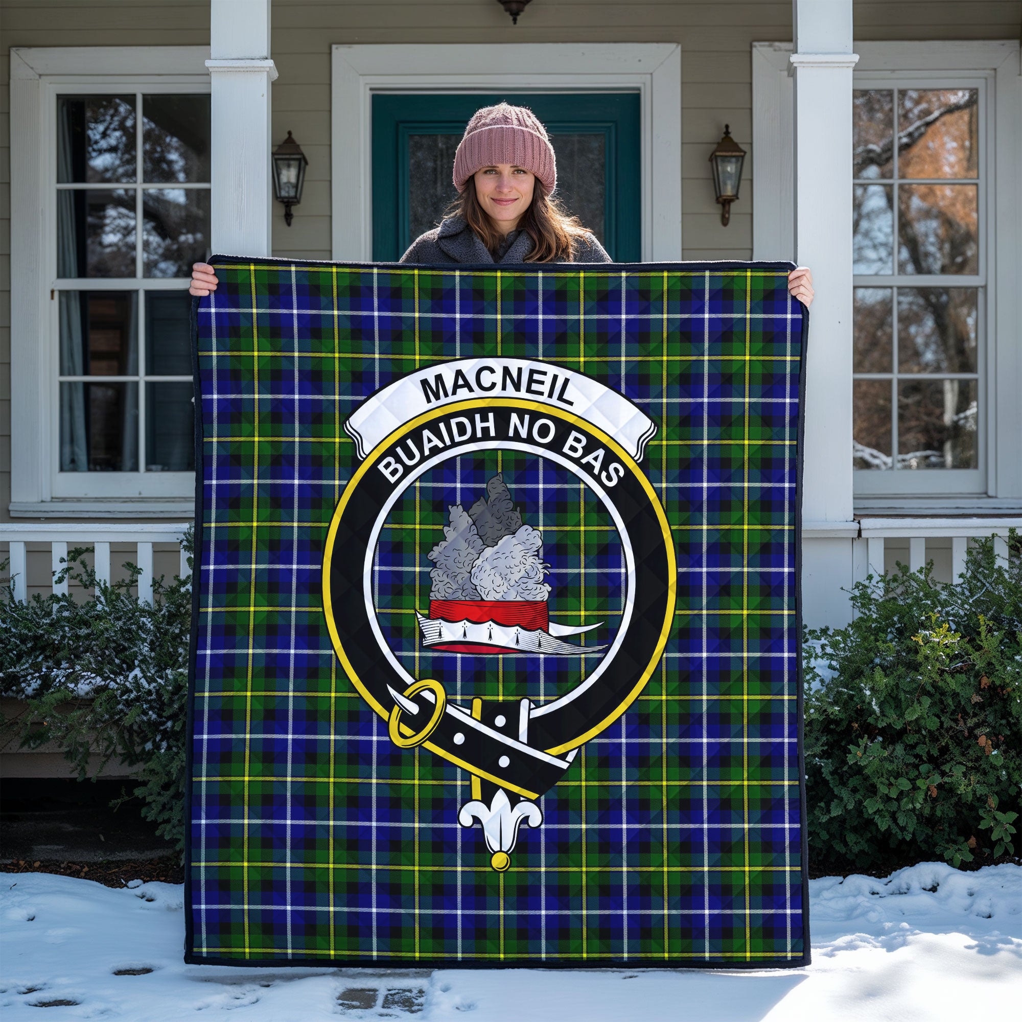 MacNeil of Barra Modern Tartan Crest Quilt