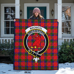 MacNicol (of Scorrybreac) Tartan Crest Quilt