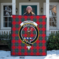 MacPhail Clan Tartan Crest Quilt