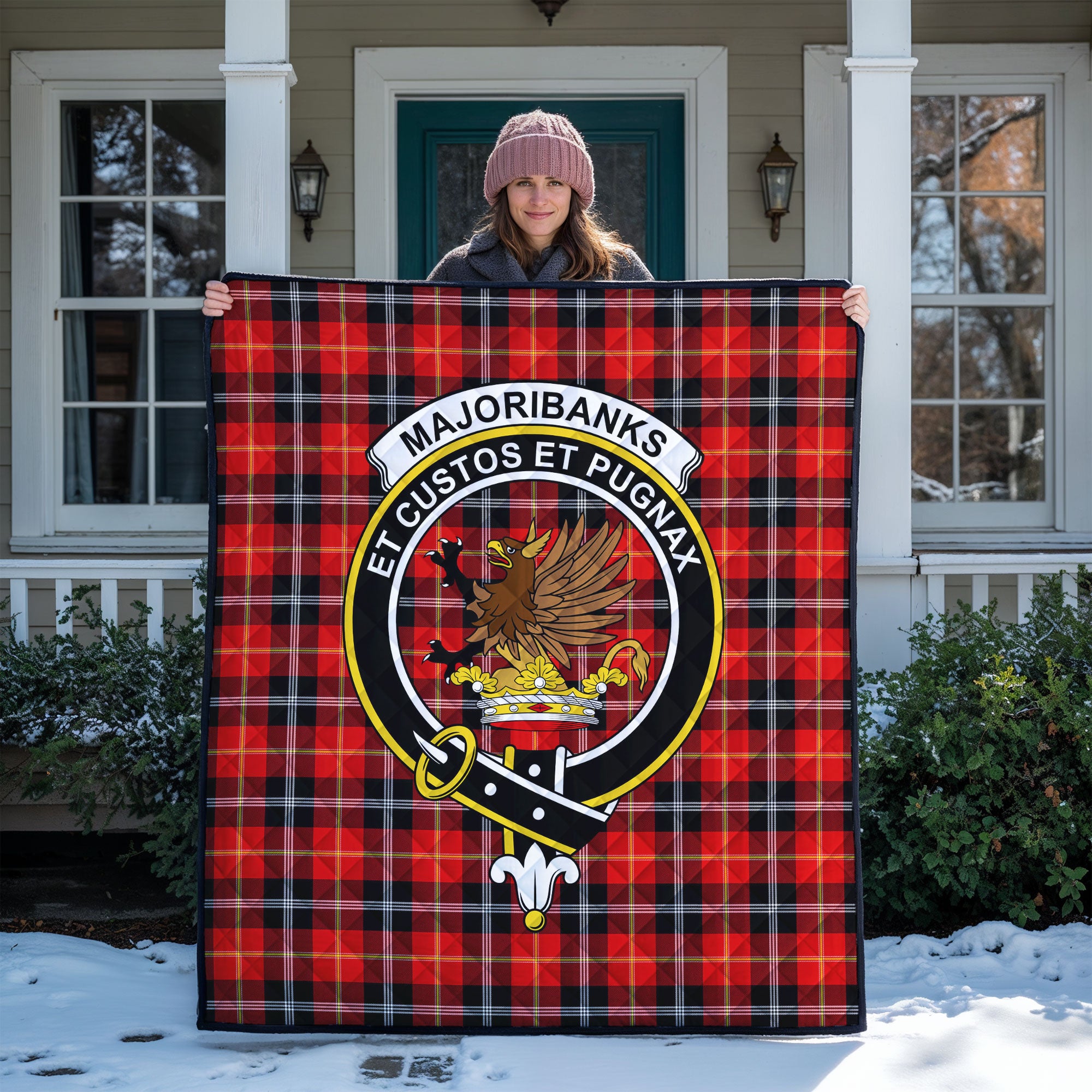 Majoribanks Tartan Crest Quilt